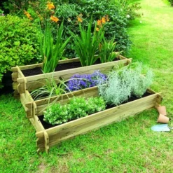 Angelic 3 Tiered Raised Bed With Lining -OUTSUNNY Sales Store 003234 angelic amb 1