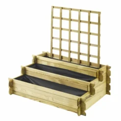 Angelic 3 Tiered Raised Bed With Trellis 5 Angelic 3 Tiered Raised Bed With Trellis -OUTSUNNY Sales Store 003235 hd
