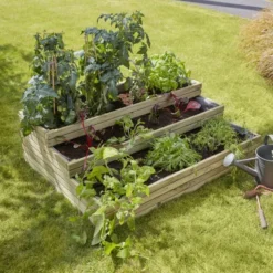 Horizon Raised Bed Contemporary Style With Lining