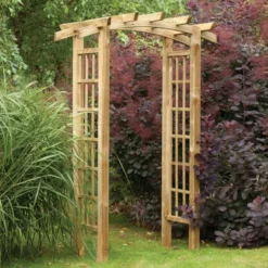 Ryeford Arch With Trellis Side Panels