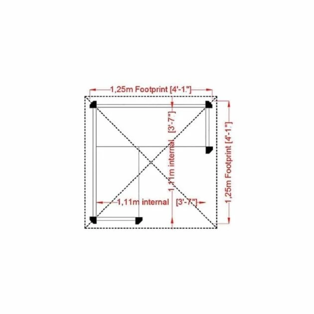 Corner Arbour With Full Internal Bench Style Seat 2 Corner Arbour With Full Internal Bench Style Seat - Image 2