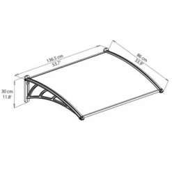 Neo Door Canopy -OUTSUNNY Sales Store 1470134117 87494100