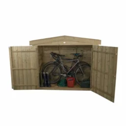 Pressure Treated Overlap Apex Large Outdoor Store -OUTSUNNY Sales Store 1515586599 00292600