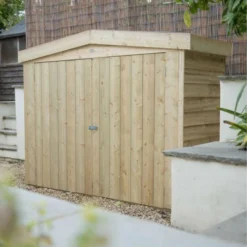 Pressure Treated Overlap Apex Large Outdoor Store -OUTSUNNY Sales Store 1515586605 76248300