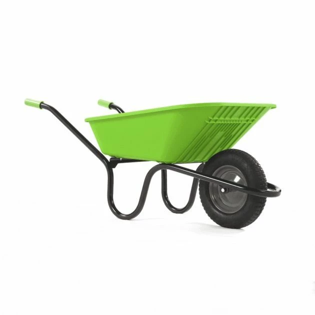 Vibrante Go 90LTR Pneumatic Wheelbarrow Lime Green 1 Vibrante Go 90LTR Pneumatic Wheelbarrow Lime Green