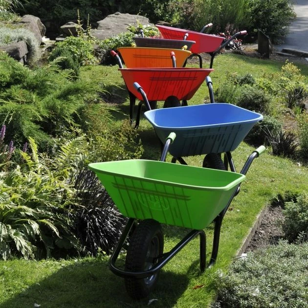 Vibrante Go 90LTR Pneumatic Wheelbarrow Lime Green 2 Vibrante Go 90LTR Pneumatic Wheelbarrow Lime Green - Image 2