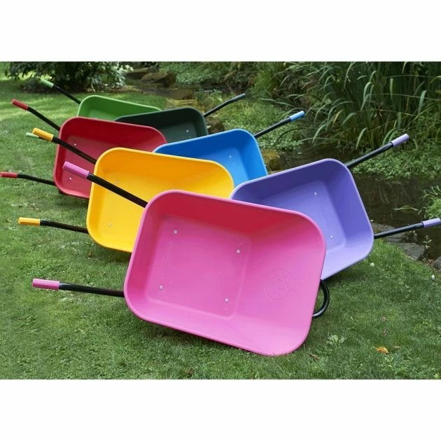 Vibrante Go 90LTR Pneumatic Wheelbarrow Lime Green 4 Vibrante Go 90LTR Pneumatic Wheelbarrow Lime Green - Image 4