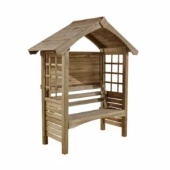 Cadiz Arbour With Attractive Roof Trim And Side Trellis Panels 9 Cadiz Arbour With Attractive Roof Trim And Side Trellis Panels -OUTSUNNY Sales Store 1541416460 06405000