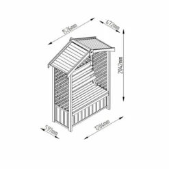 Forest Garden Lyon Arbour 8 Forest Garden Lyon Arbour -OUTSUNNY Sales Store 1542027540 83488600