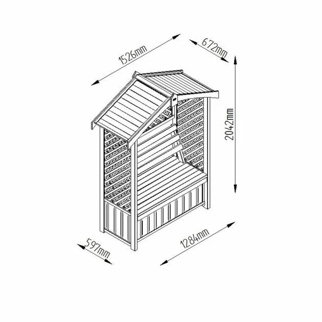 Forest Garden Lyon Arbour 3 Forest Garden Lyon Arbour - Image 3
