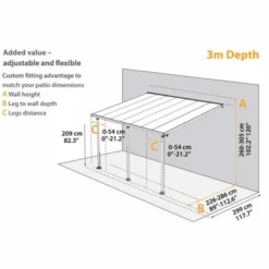 Sierra 3m X 7.3m White Patio Cover 15 Sierra 3m X 7.3m White Patio Cover -OUTSUNNY Sales Store 1565343258 82731800