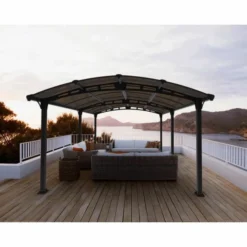 Tuscon 5000 Garden Gazebo Grey -OUTSUNNY Sales Store 1609862251 33571900