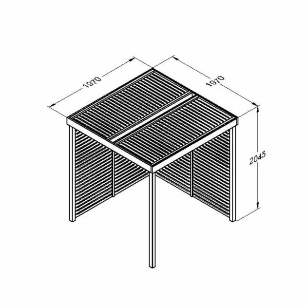 Modular Pergola 2 Side Panels 2 Modular Pergola 2 Side Panels - Image 2