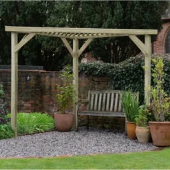 Slatted Corner Pergola -OUTSUNNY Sales Store 1615978248 66231200