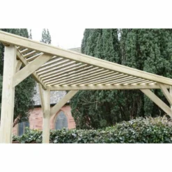 Slatted Corner Pergola -OUTSUNNY Sales Store 1615978253 15123100