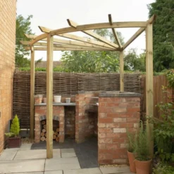 Radial 90 Degree Pergola - Pressure Treated Timber
