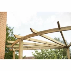 Radial 90 Degree Pergola - Pressure Treated Timber -OUTSUNNY Sales Store 1616165167 36459400