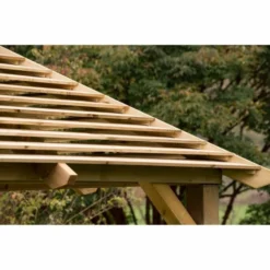 Venetian Wooden Garden Pavilion With Decking Floor -OUTSUNNY Sales Store 1617113268 45575800