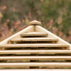 Venetian Wooden Garden Pavilion With Decking Floor -OUTSUNNY Sales Store 1617113282 78063900