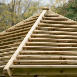 Venetian Wooden Garden Pavilion With Decking Floor -OUTSUNNY Sales Store 1617113286 48947100