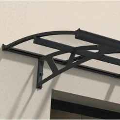 Amsterdam 2230 Door Canopy Grey Clear -OUTSUNNY Sales Store 1617960973 09278400