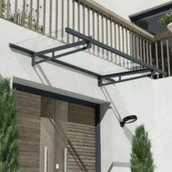 Bremen 2050 Door Canopy Clear Grey