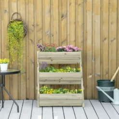 OUTSUNNY Raised Garden Bed Wooden Green 3 Tier -OUTSUNNY Sales Store 1653570921 94278100 rmvj2lmpm8ylyx7p