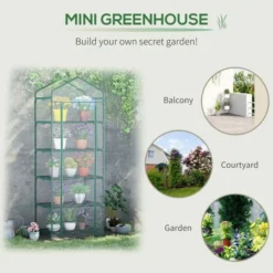 OUTSUNNY Mini Greenhouse Steel Green 2m -OUTSUNNY Sales Store 1653913339 08336100 cagmylcl55wkppty