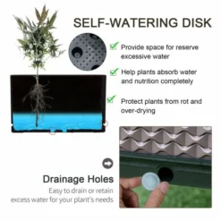 OUTSUNNY Raised Self Watering Garden Bed Pack Of 2 -OUTSUNNY Sales Store 1660226132 37700200 yxl3juyvmbrvycds