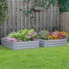 OUTSUNNY Raised Garden Bed Pack Of 2