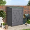 OUTSUNNY Wooden Garden Storage Shed 4 X 2