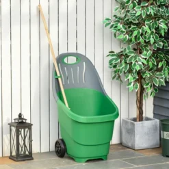 OUTSUNNY Multi-Purpose Garden Cart 60L