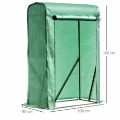 OUTSUNNY Mini Greenhouse Steel Frame Green 1m -OUTSUNNY Sales Store 3 2 205 63