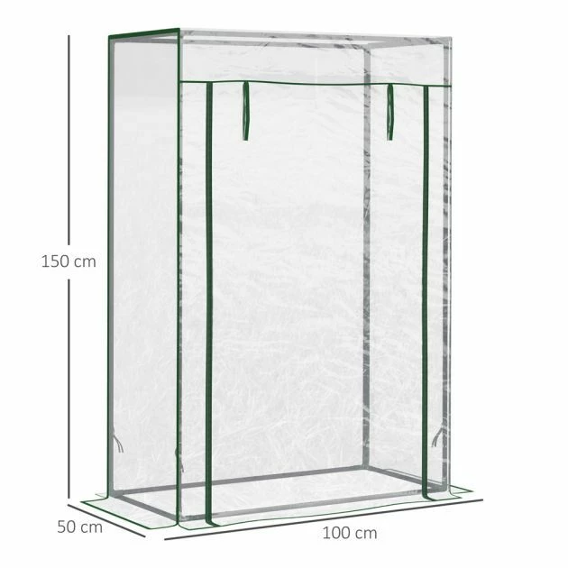 OUTSUNNY Mini Greenhouse PVC 1m 4 OUTSUNNY Mini Greenhouse PVC 1m - Image 4