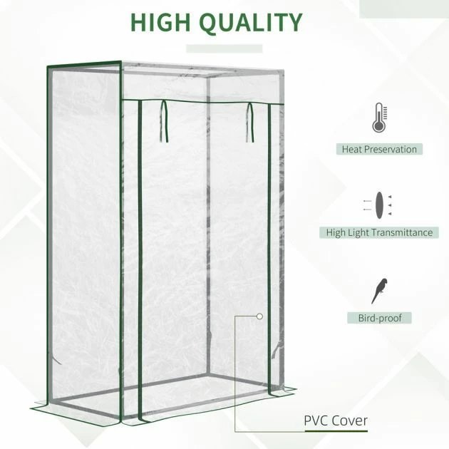 OUTSUNNY Mini Greenhouse PVC 1m 5 OUTSUNNY Mini Greenhouse PVC 1m - Image 5