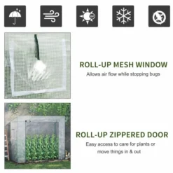 OUTSUNNY Mini Greenhouse Steel 2m -OUTSUNNY Sales Store 4 2 195 43