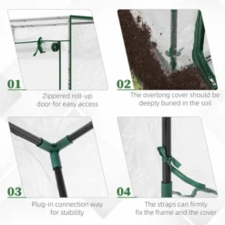 OUTSUNNY Mini Greenhouse PVC 1m 14 OUTSUNNY Mini Greenhouse PVC 1m -OUTSUNNY Sales Store 4 2 197 60