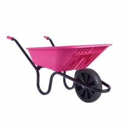 Vibrante Go 90LTR Puncture Free Wheelbarrow Pink