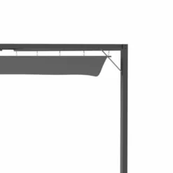 OUTSUNNY Wall Mounted Pergola With Retractable Canopy Grey 3m X 3m -OUTSUNNY Sales Store 411901 6