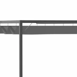 OUTSUNNY Wall Mounted Pergola With Retractable Canopy Grey 3m X 3m -OUTSUNNY Sales Store 411901 8
