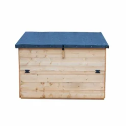 Outdoor Shiplap Wooden Storage Chest Box 4 X 3 -OUTSUNNY Sales Store 415003 6