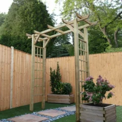 Flat Top Wooden Garden Arch