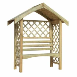 Pressure Treated Standard Swing Arm Arbour Seat -OUTSUNNY Sales Store 415020 4