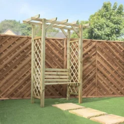 Pressure Treated Pergola Wooden Arbour Seat