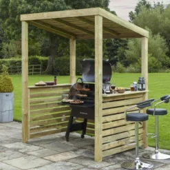 Wooden Bondi Barbecue Shelter Natural