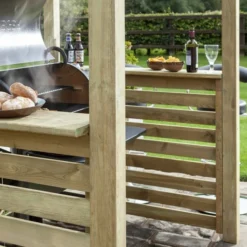 Wooden Bondi Barbecue Shelter Natural -OUTSUNNY Sales Store 415488 4
