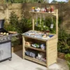 Outdoor Barbecue Servery Table