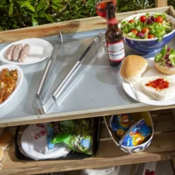 Outdoor Barbecue Servery Table -OUTSUNNY Sales Store 415491 4
