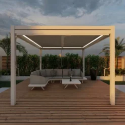 Maze Pergola Square Aluminium With 4 Drop Sides White 3mx3m 17 Maze Pergola Square Aluminium With 4 Drop Sides White 3mx3m -OUTSUNNY Sales Store 417179 13