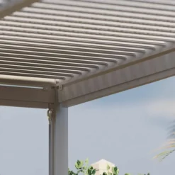 Maze Pergola Square Aluminium With 4 Drop Sides White 3mx3m 20 Maze Pergola Square Aluminium With 4 Drop Sides White 3mx3m -OUTSUNNY Sales Store 417179 4